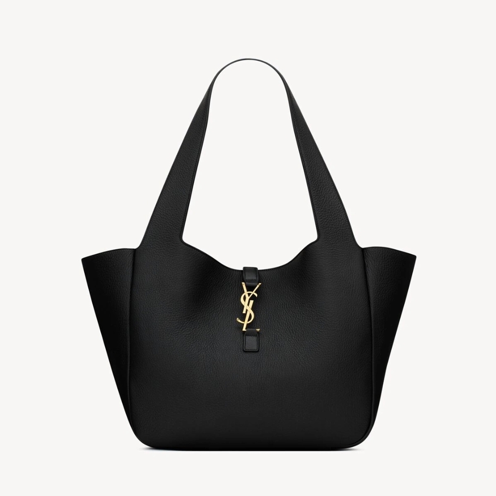 Yves Saint Laurent Black Tote with Gold Accent